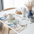 thumbnail image 3 of Fall Pumpkin Placemats Set of 8 Green Eucalyptus Leaves Flower Letter Harvest Heat Insulated Linen Place Mats, Washable Stain-Proof Table Mats for Dining Tables Holiday Decor 13x19inch, 3 of 9