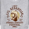 thumbnail image 3 of Parks and Recreation - Lil Sebastian - Men's Crew Neck Fleece Pullover, 3 of 5