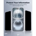 thumbnail image 3 of Protector de pantalla de privacidad ESR para iPhone 16/15 con bandeja, paquete de 3, 3 of 9