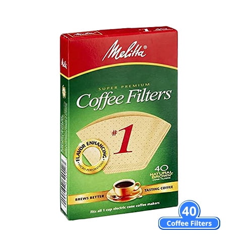 Melitta 620122 Cone Coffee Filters 40 