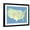 Black Frame, variant on Art.com Usa Map With Names Of States And Cities Art Print by IndianSummer, 16" x 12"