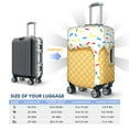 thumbnail image 6 of Daiia White Ice Cream Luggage Cover, Thickened Washable Travel Luggage Covers, Elastic Unique Baggage Covers for 18-20 inch Luggage-Large, 6 of 9