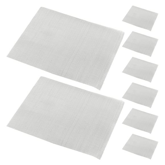 KAKOWELY 8pcs Wire Mesh Screen Mesh Stainless Steel Mesh Sturdy Metal Mesh Screen for Car Bumper Repair DIY Projects Cage Vent Garden Window Screen Filter Mesh