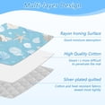 thumbnail image 4 of Ironing Mat Portable Ironing Blanket for Table Top Travel Ironing Pad for Washer Dryer 27.6" x 47.2" Light Blue Seashells and Starfish, 4 of 6