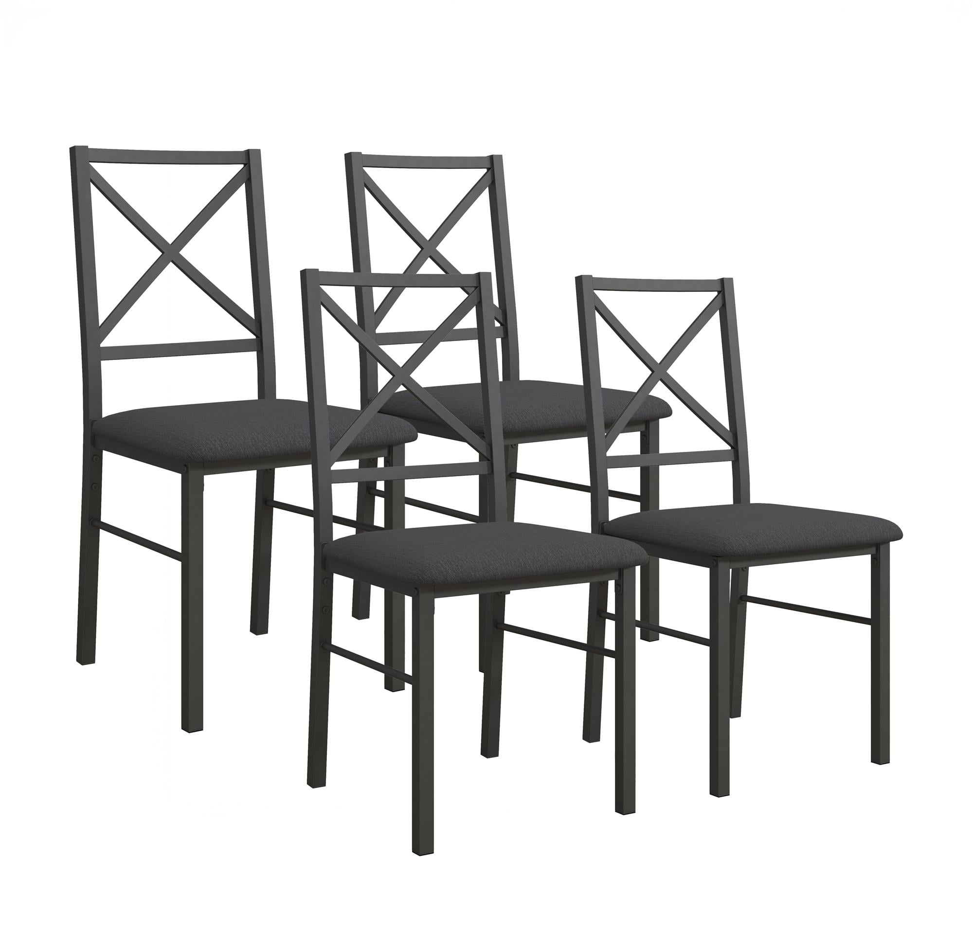 Mainstays 5-Piece Dining Table and Chair Set for 4, Black