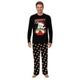 thumbnail image 3 of Family Matching Christmas Pajama Set, Santa Fishing Design with Festive Patterned Pants, 3 of 7