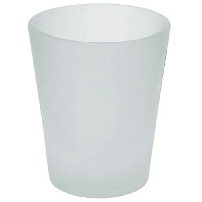 SFS Blank 12 Pieces Blank Sublimation Shot Glasses 1.5 Ounces Frosted Heat Thermal Transfer Coating Dye