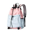 thumbnail image 2 of Almencla Drawstring Backpack Badminton Backpack Daypack Professional Tennis Racket Bag Racquet Carrying Bag for Pickleball Gym Fitness Blue Pink, 2 of 8