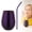 Dark Purple, variant on FXMLRLK 17 oz Stainless Steel Stemless Wine Glass, Outdoor Portable Wine Tumbler for the Pool, Camping, Cookouts, Travel - Metal Drinking Cups(Gold)