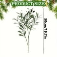 thumbnail image 6 of 6PCS Artificial Olive Branches Stems with Green Leaves and Fruits, 20 Inch Fake Plants for Home, Office, Wall, Wreath, Indoor & Outdoor Decoration, 6 of 7