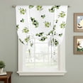 thumbnail image 2 of Green Olive Branches Balloon Curtains for Windows, Bedroom Curtains 54 Inch Length, Spring Pastoral Leaves Botanical Tie Up Curtains Panels Thermal Insulated Bathroom Curtains Window 42"x54", 2 of 8