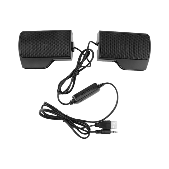 Portable Mini Clip USB Stereo Speaker Sound Bar Clipon Speakers for Notebook Laptop Phone Music Player Computer