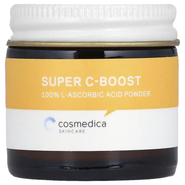Polvo de Ácido L-Ascórbico 100% Cosmedica Skincare para Serums Faciales, Sérums de Ácido Hialurónico