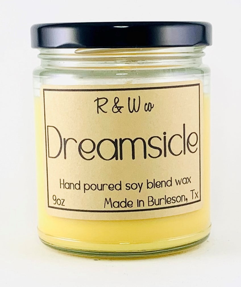9oz Dreamsicle Candle Highly Scented Soy Candle by R&W Co. Quality