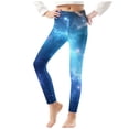 thumbnail image 2 of Odeerbi 3-8 Años Leggings Niñas Estampado Cielo Estrellado Mallas Elásticas Pantalones Verano Starlit Cintura Alta Suave Pantys, 2 of 5