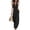 A-231 Black, variant on V Neck Backless Faux Gauze Linen Bib Pants for Women Summer Fall Sleeveless Casual Elastic Waist Plain Bib Pants Rompers Womens 2026 Clothes Trendy