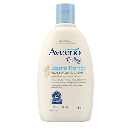 Aveeno Baby Eczema Therapy Moisturizing Cream with Natural Oatmeal, 12 fl.