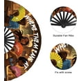 thumbnail image 6 of Where Them Fans At Clack Fan, Line Dance Popping Fan, Boots On The Ground, Large Festival Hand Folding Fans, 26In, 6 of 7
