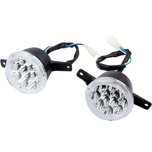2PCS 12V LED Front Headlight Head Lamp for 50CC-125CC for ATV Models