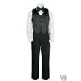 thumbnail image 4 of WEDDING FORMAL BLACK 5 PC TAIL TUXEDO SUIT Baby INFANT TODDLER Kid Teen BOY S-18, 4 of 5