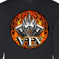 thumbnail image 4 of Inktastic Vtx Flaming Motor Long Sleeve T-Shirt, 4 of 5