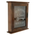 thumbnail image 1 of Gabinete para llaves de estilo pastoral, caja de madera para llaves, estante decorativo para llaves con 6 marrón, 1 of 9