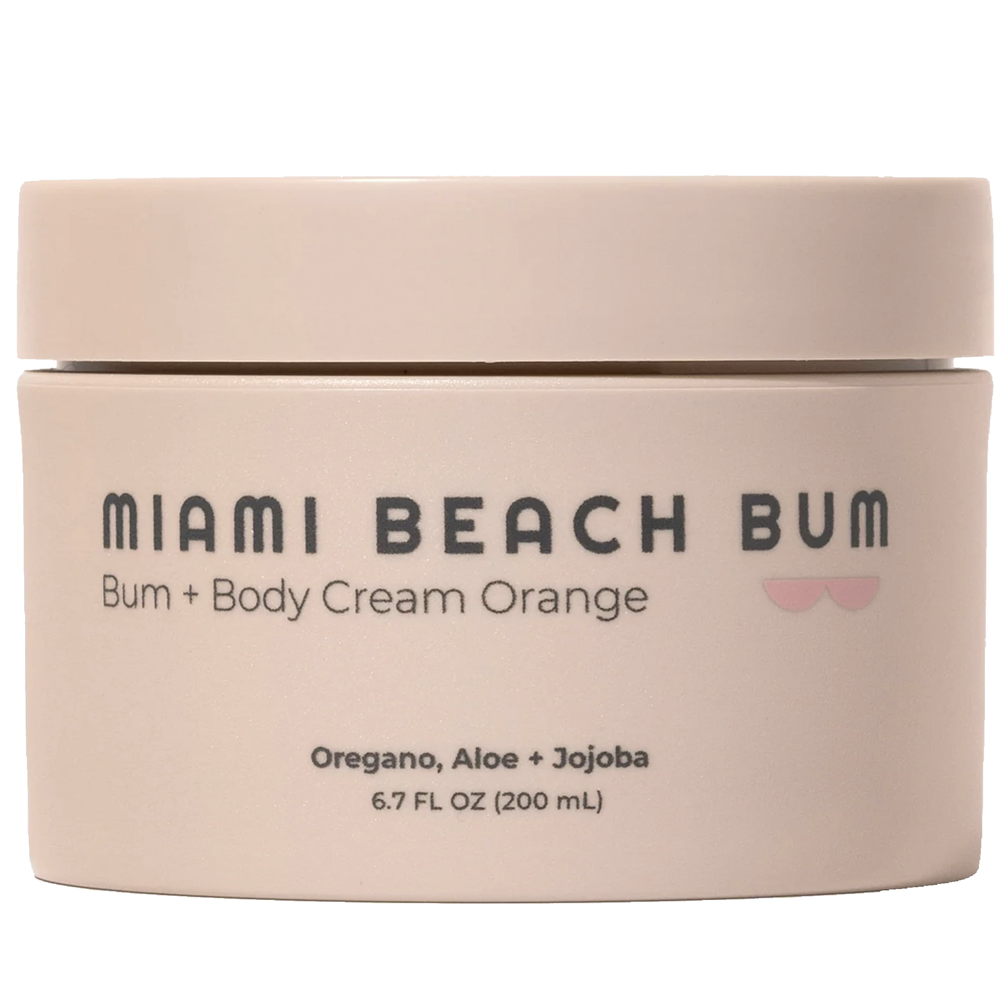Miami Beach Bum, Bum + Body Cream Clears Acne, Ingrown Hairs, Razor Bumps and Dark Spots, 6.7oz, Orange