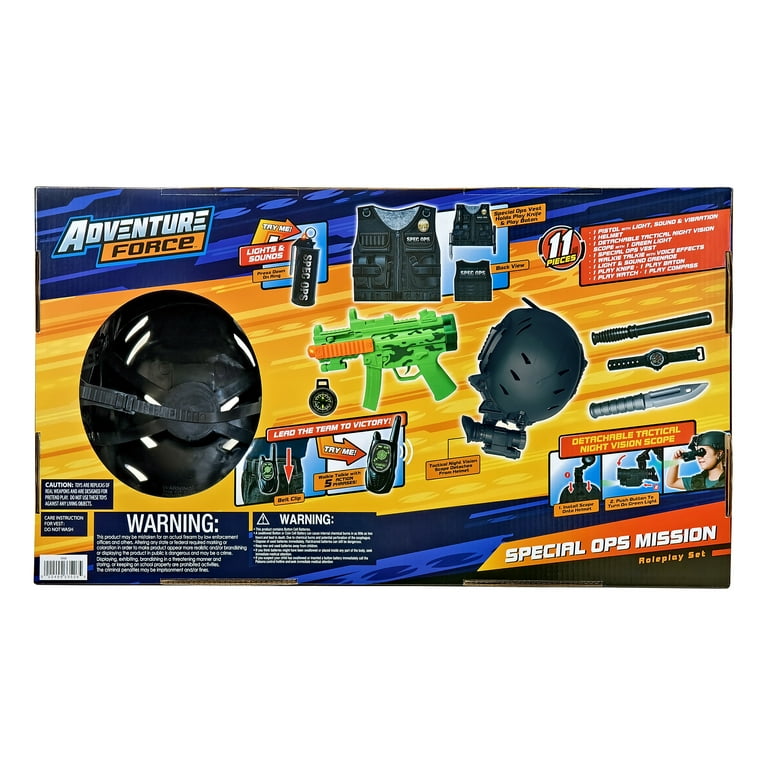 Adventure Force Special Ops Mission Roleplay Set with Lights