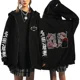 thumbnail image 4 of Otoño chaqueta con cremallera Anime Jujutsu Kaisen Sudadera con capucha con cremallera ropa de calle hombres mujeres sudaderas Harajuku ropa Casual Unisex, 4 of 5