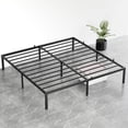 thumbnail image 4 of Tamaño individual metal marco de cama para small spaces con 13.7-pulgada under cama almacenamiento para seasonal items y bedding, 4 of 7
