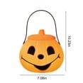 thumbnail image 3 of Xihbxyly Farol de Calabaza de Halloween, Centro de Mesa Iluminado, Decoración Espeluznante, Organizador de Dulces, Uso Versátil En Interiores y Exteriores, Diseño Seguro Sin Llama, Tamaño 18 X 26 Cm, 3 of 7