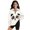 Lovely Panda Beige, variant on COEQINE Girls Polyester Sweatshirt, Quarter Zip Pullover Long Sleeve Loose Fit T-Shirts, Printed Casual Wear Tees for Kids and Youth 5-6 Years, Butterfly Sunflower Cow Leopard Print