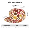 thumbnail image 6 of Fotbe Donut Flat Bill Visor Cap Classic Snapback Hat Polyester Foam Trucker Hat Trucker Cap Adjustable Baseball Cap, 6 of 9