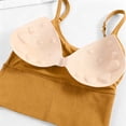 thumbnail image 7 of Pafei Tyugd Women Crop Camisole Spaghetti Strap Tank Tops Built in Bra Y2K Clothes for Going Out Scoop Neck Tshirts Yellow XL, 7 of 7