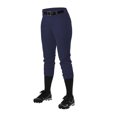 thumbnail image 2 of Alleson Athletic Girls Fast pitch Softball Belt Loop Pants, Navy, Small, 2 of 4