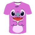 thumbnail image 1 of Boys Disney Stitch T Shirt Girls Kids Children Tops Tshirt Short Sleeves Summer Stitch Clothes Print Cartoon Tee Child Clothing13T Gao Jinjia LED, 1 of 2