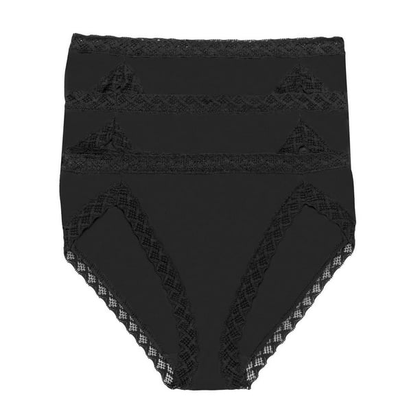 SilRiver Women's 100 Mulberry Silk Brief Panties,Lace Trim,Breathable