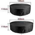 thumbnail image 2 of Housse de Mobilier de Jardin, Housse de Table Ronde de Jardin Imperméable Robuste pour Mobilier de Patio Extérieur Anti-uv pour Chaise de Salle à Manger, 2 of 5