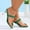 Green, variant on Viluyesy Sandals for Womens, Open Toe Clip Toe Mid Heels Summer Vacation Beach Slip-On Shoes Black 5.5