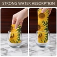 thumbnail image 4 of 2 Pcs Funny Kitchen Towels,Yellow Sunflower Field Pattern Microfiber Dish Towels,Kitchen Tea Towels,Kitchen Towel Set (18" X 26"), 4 of 7