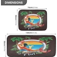 thumbnail image 2 of SKYSONIC 2PCS Parrot Tropical Background Kitchen Rug and Mat Summer Holiday Floor Runner Rug Anti Fatigue Non Slip Comfort Mat for Doormat Laundry Room Hallway, 2 of 7