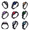 thumbnail image 4 of Sonducket Anillo de cobre de moda para mujer y niña, decoración personalizada, anillos de joyería, accesorio decorativo para boda, fiesta de compromiso Ropa, zapatos y accesorios Miscelánea Azul Sonducket AP014450-02, 4 of 6