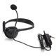 thumbnail image 1 of Auriculares unilaterales con cable para juegos de PC, auriculares de una sola oreja para Sony PS4/5, ordenador portátil, oficina y negocios, 1 of 5
