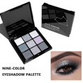 thumbnail image 4 of SharkTRUE Nine Color Eye Shadow Plate Light Fine Flash Dark Metal Makeup Black Makeup Small Gray Punk, 4 of 8