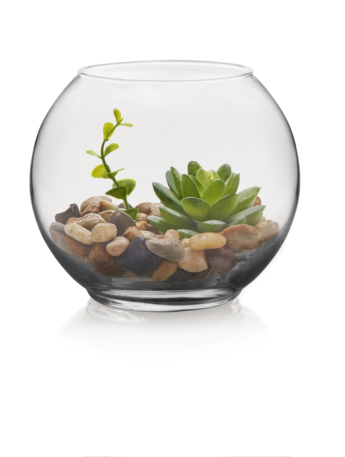 Libbey Clear Glass Bubble Ball Floral Vase, 5.5 in.