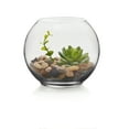 thumbnail image 3 of Libbey Clear Glass Bubble Ball Floral Vase, 5.5 in., 3 of 6