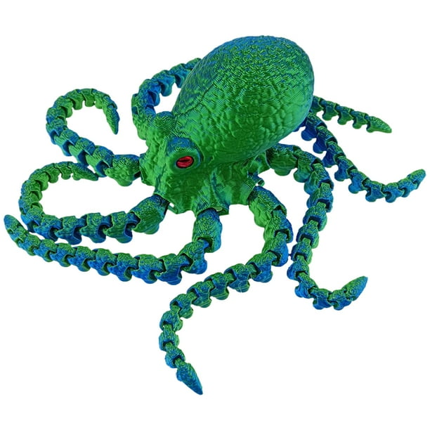 Figura Pulpo Articulada Modelo Adorno Realista Regalo Del