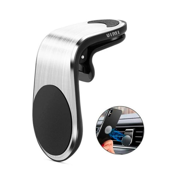 Soporte De Auto Magnético VIMI Para Celular Imán Rejilla Ventilación plateado