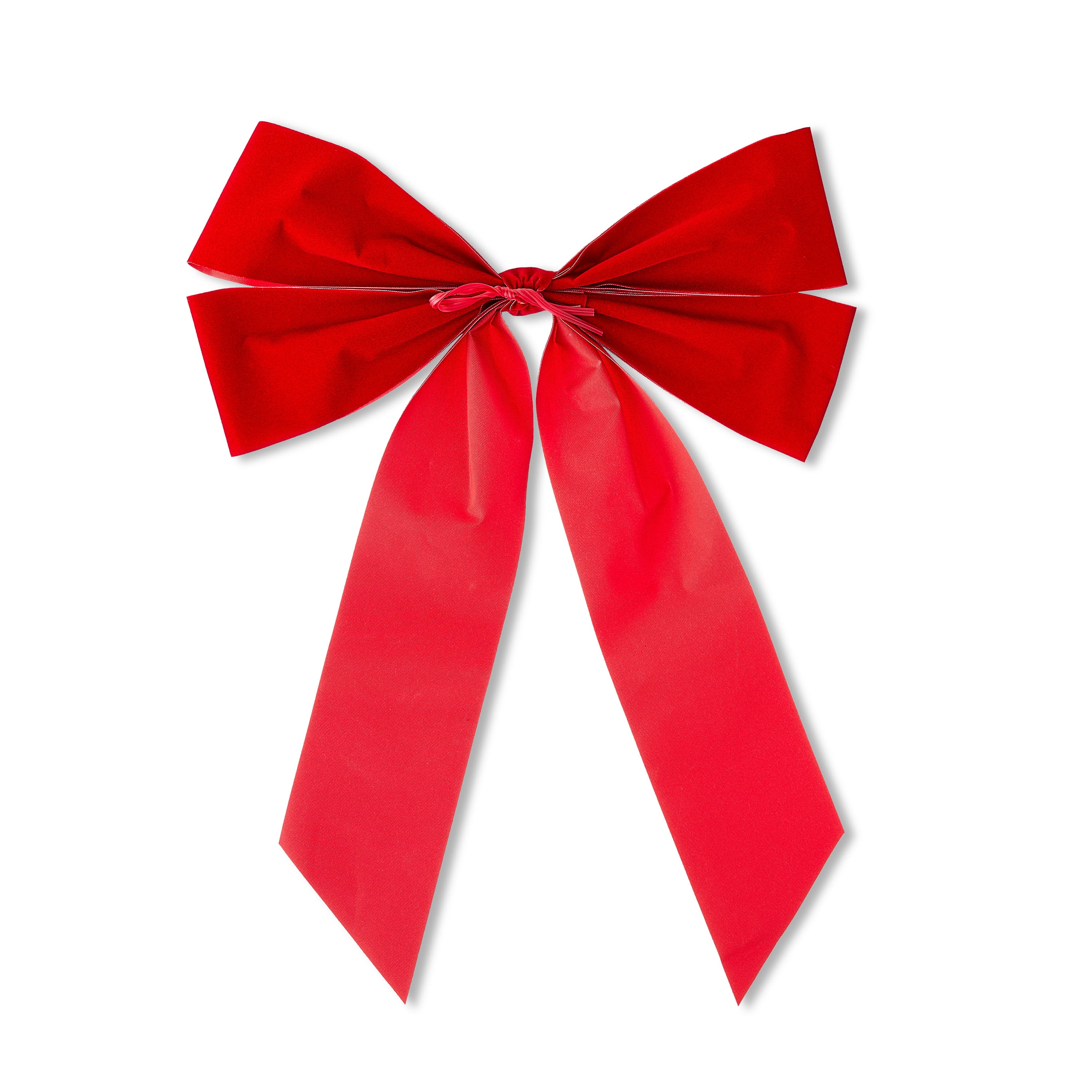 Red Christmas Wreath Bow, 15 in, by Holiday Time