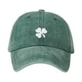 thumbnail image 2 of TODOZO Washed Plain Baseball Cap,Retro Adjustable Dad Hats Gift for Men/Women,Unstructured/Cotton Vintage Washed Distressed Baseball Cap Golf Dad Hat for Men Women St. Pa Trick's Day Hat Green Baseba, 2 of 3